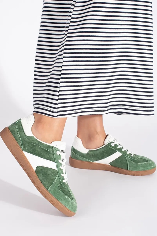 Kožené zielono biela farba Tenisky... Kožené zielono biela farba Tenisky...