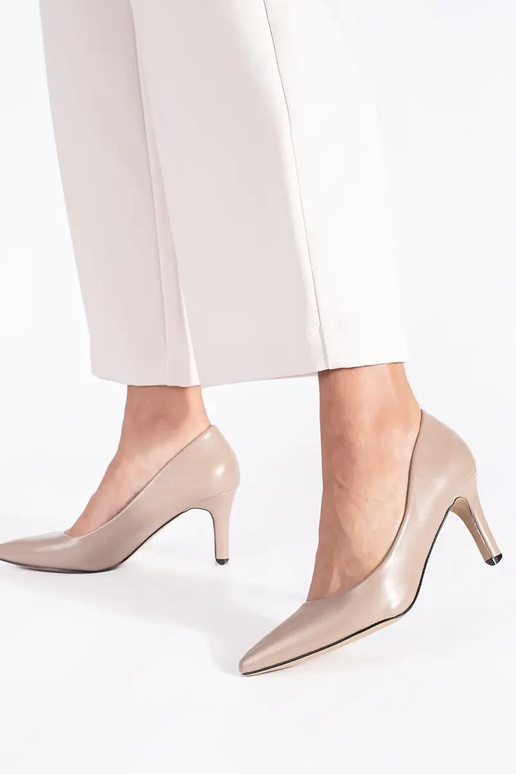 Klasický model elegantný béžová...