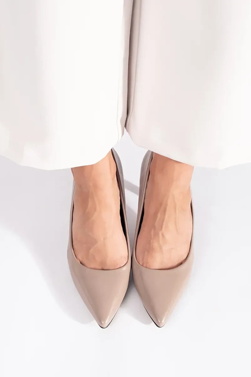 Klasický model elegantný béžová...