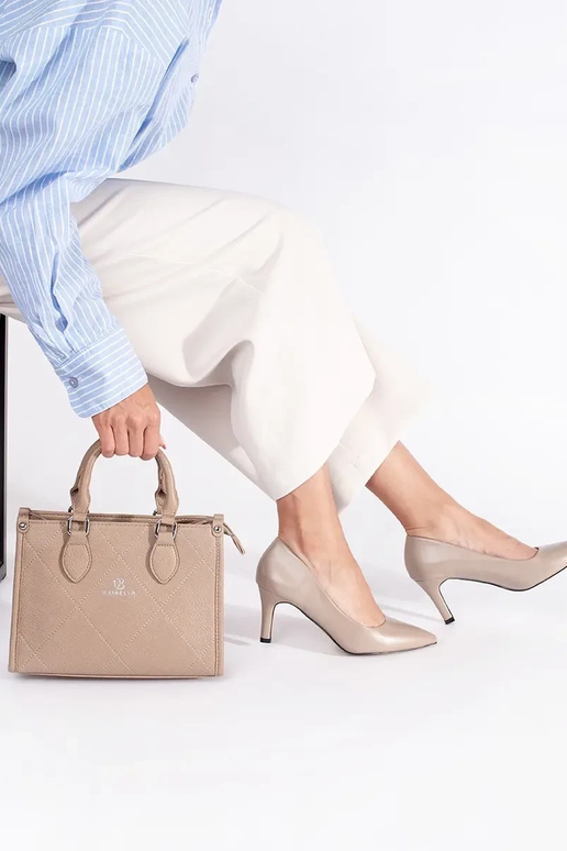 Klasický model elegantný béžová...