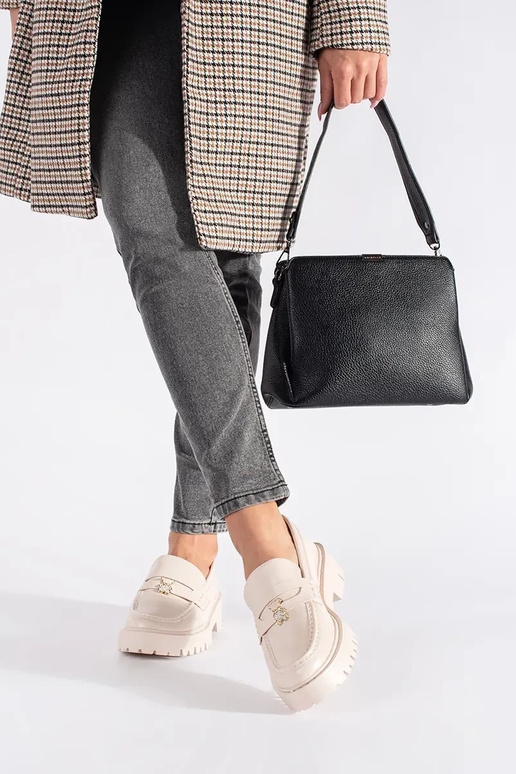 béžová Dámske mokasíny s platformou béžová Dámske mokasíny s platformou