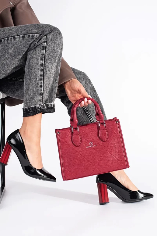 Elegantný štýl lakované čierna Vysoké...