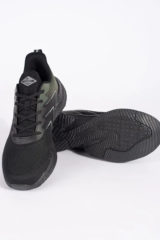 Čierna a-zelená svetlo tenisky čipkovaný