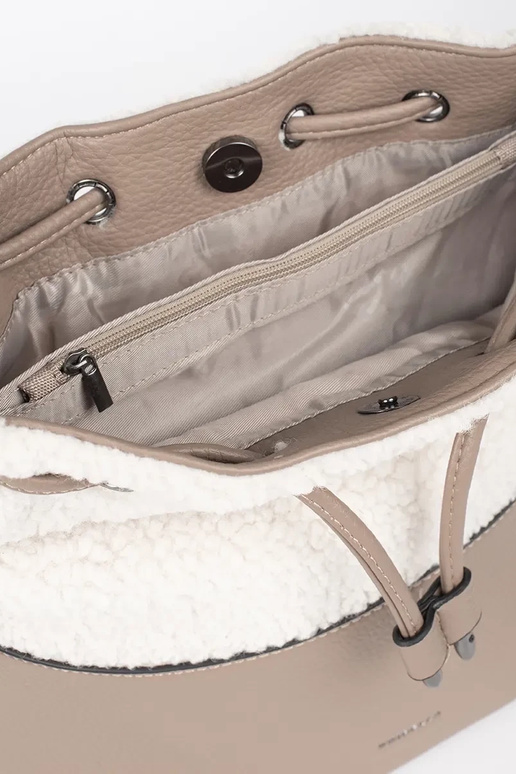 Elegantná kabelka s kožušinou vo...