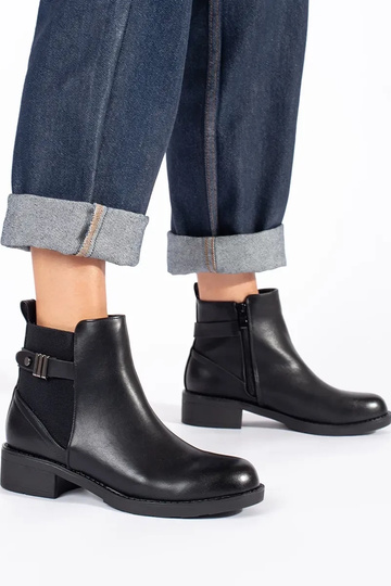 čierne Dámske topánky na... 2