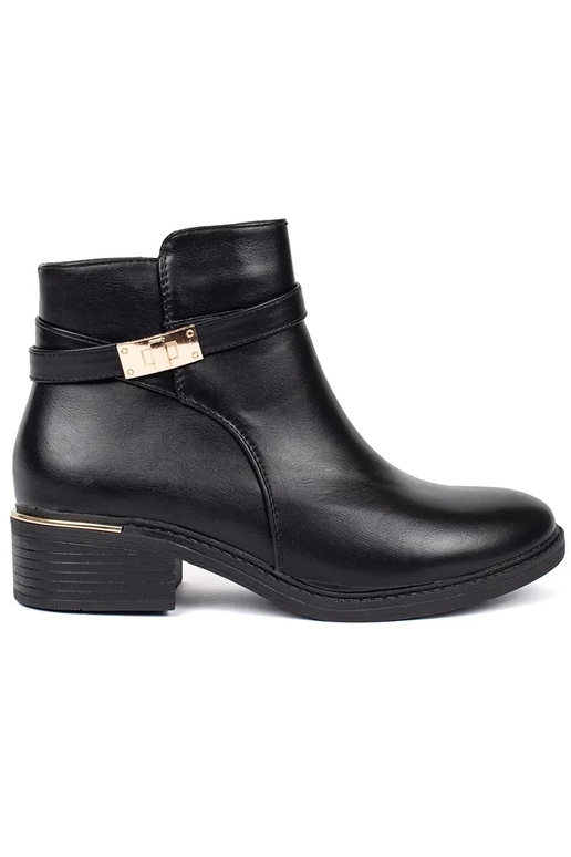 čierne dámske topánky so zlatými prvkami čierne dámske topánky so zlatými prvkami