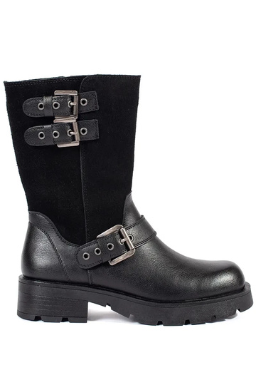 Čierne kožené dámske...