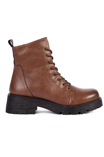 Hnedé topánky s hrubou...