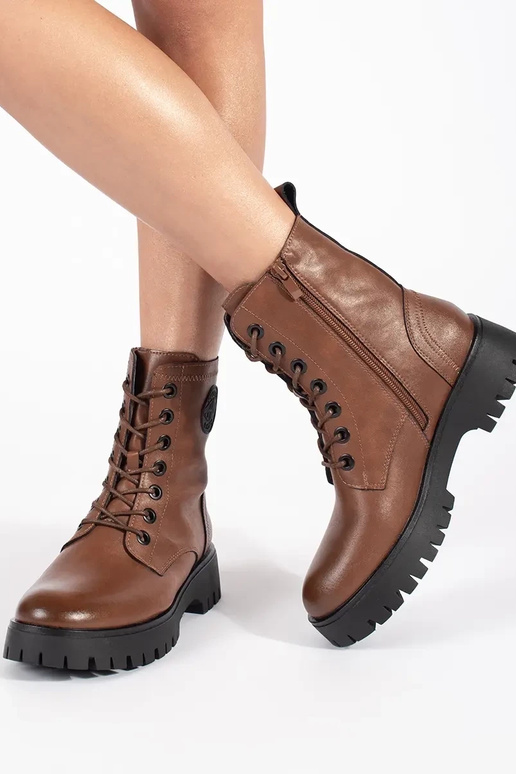 Sergio Leone dámske hnedé šnurovacie... Sergio Leone dámske hnedé šnurovacie...