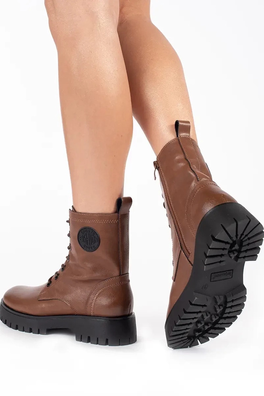 Sergio Leone dámske hnedé šnurovacie... Sergio Leone dámske hnedé šnurovacie...