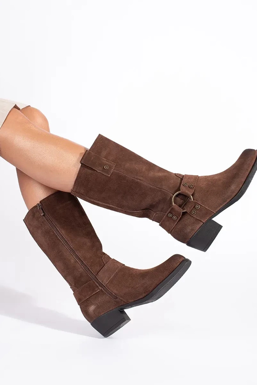 hnedé kožené kovbojské čižmy pre ženy... hnedé kožené kovbojské čižmy pre ženy...