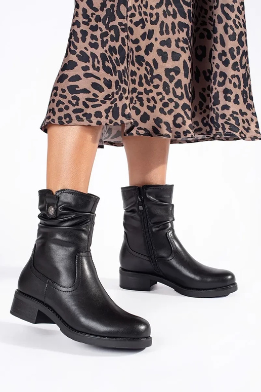 čierne kožené zateplené dámske... čierne kožené zateplené dámske...