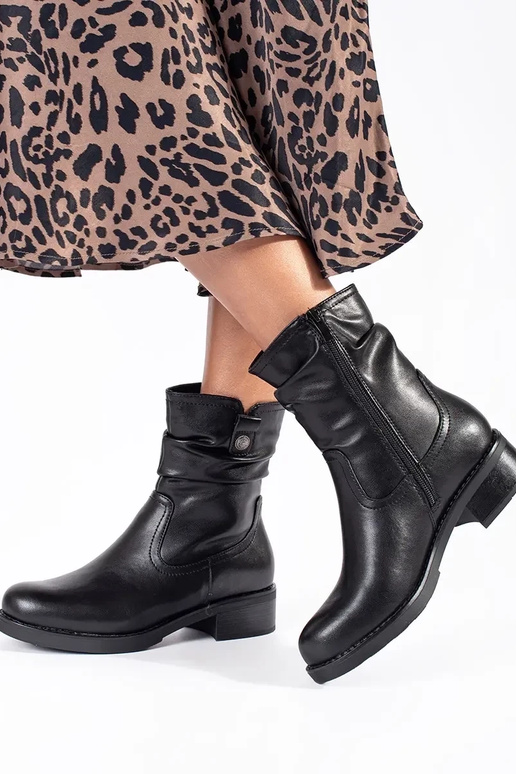 čierne kožené zateplené dámske... čierne kožené zateplené dámske...