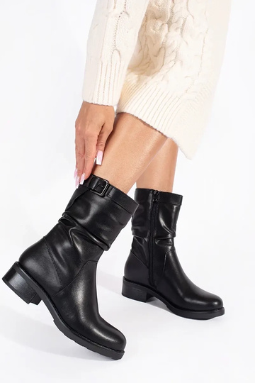 čierne kožené zateplené... 2