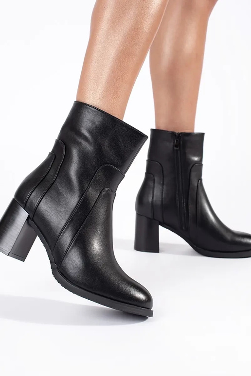 Sergio Leone Dámske čierne kožené...