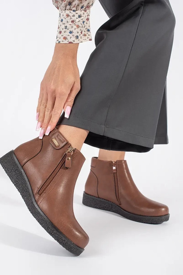 Hnedé kožené pohodlné... 2