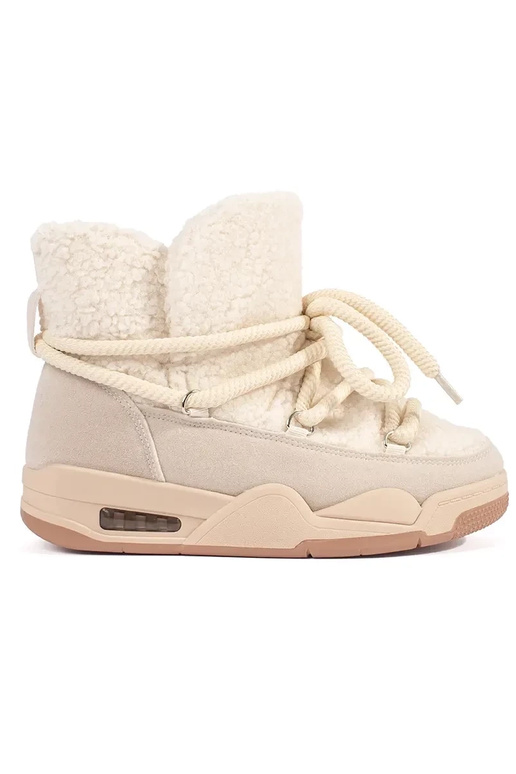 Béžové dámske snehové topánky na... Béžové dámske snehové topánky na...