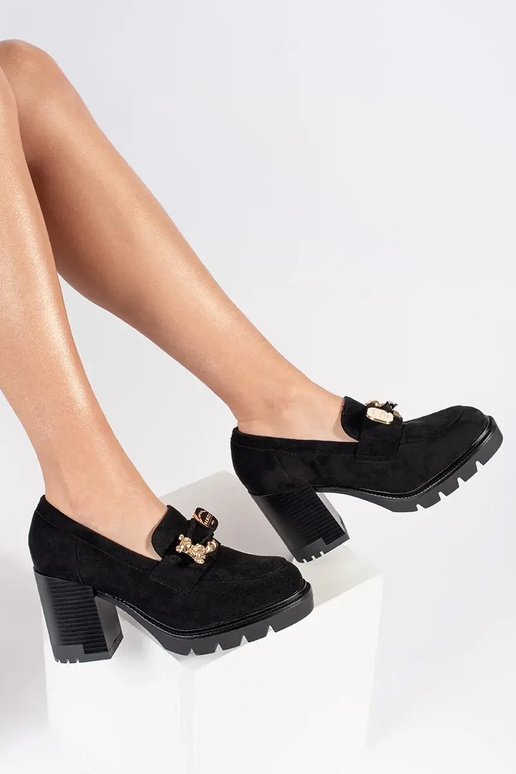 Dámske semišové sandále na podpätku v... Dámske semišové sandále na podpätku v...