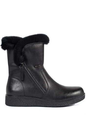 zahriať sa kožené čierna...