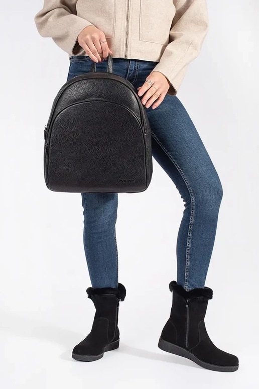 zahriať sa kožené čierna dámske čižmy...