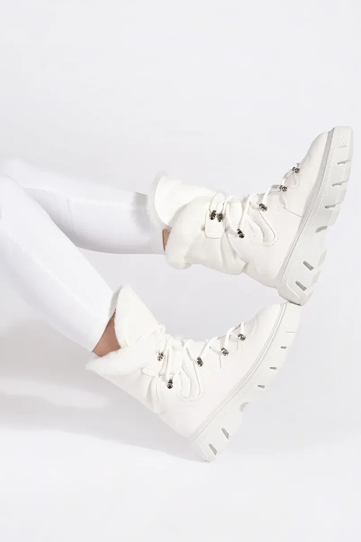 biela farba čipkovaný Dámske snehule...