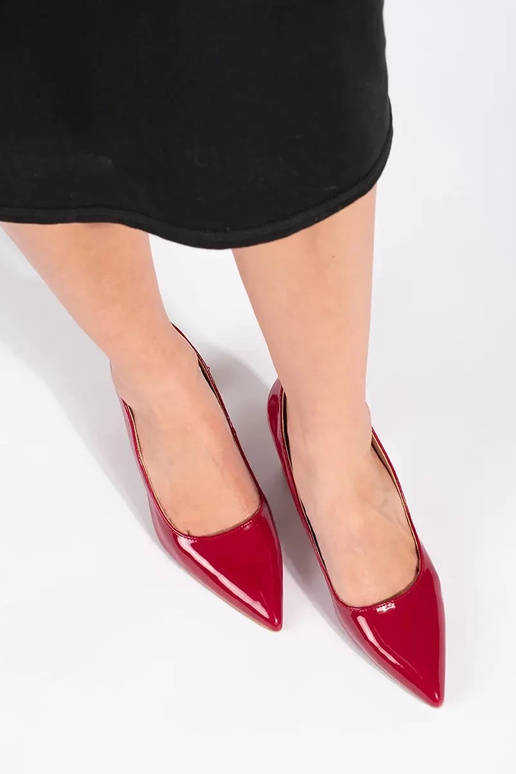 Elegantný štýl lakované Červená...