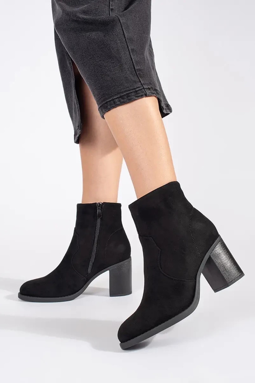 čierna zo semišu klasický dámske...