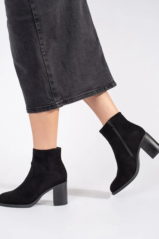 čierna zo semišu klasický dámske...