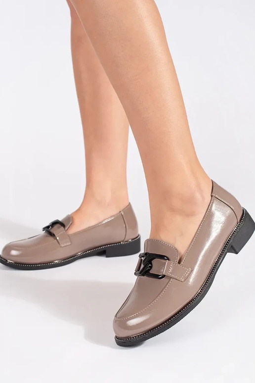 béžová Dámske mokasíny mokasíny ze...