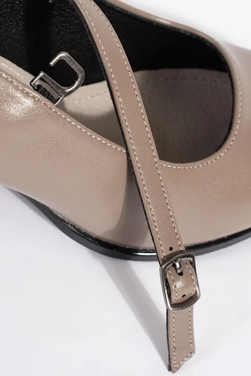 Štekle na päte béžová