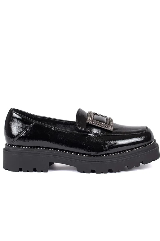 Mokasíny čierna dámske s platformou...