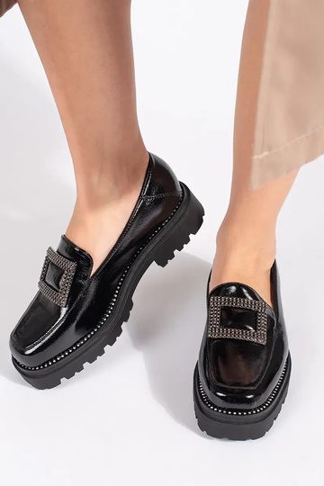 Mokasíny čierna dámske s... 2