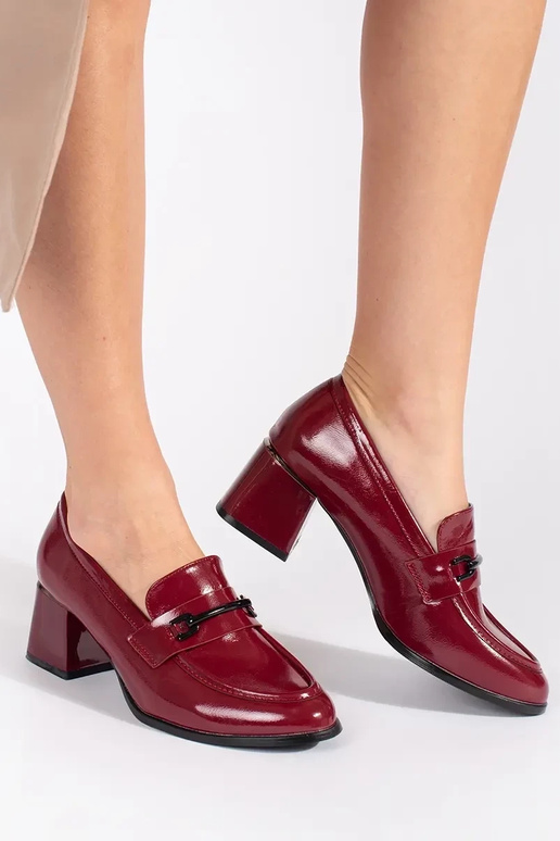 bordová topánky dámske mokasíny na...