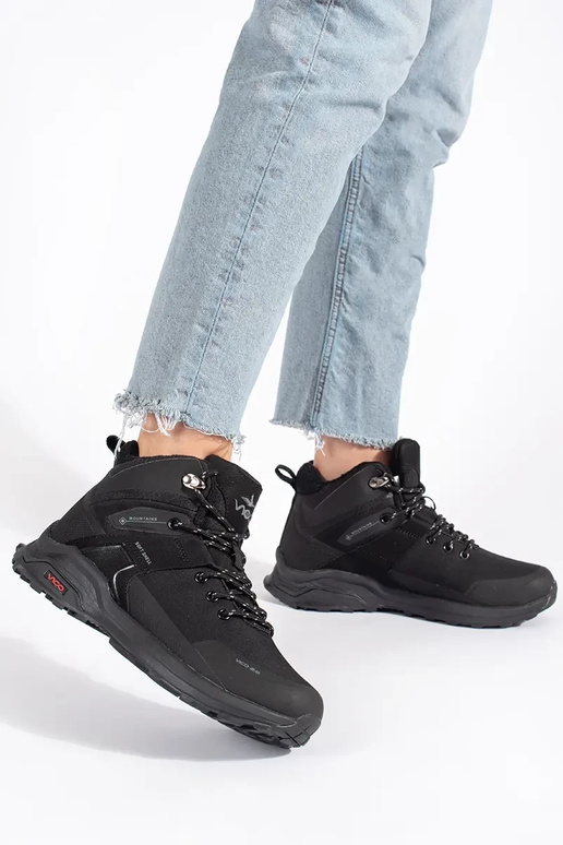 čierna izolované Trekingové topánky