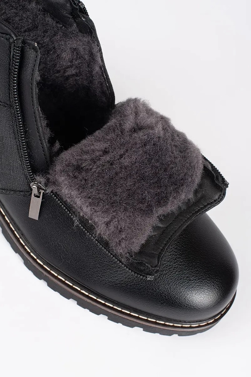 čierna izolované Chelsea čižmy pánske