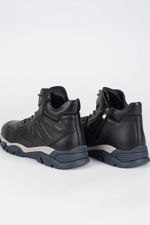 pre mužov čierna čižmy čipkovaný...