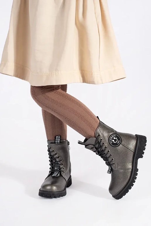 deti izolované čipkovaný čižmy zima