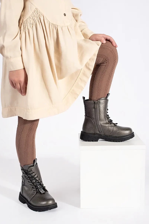 deti izolované čipkovaný čižmy zima