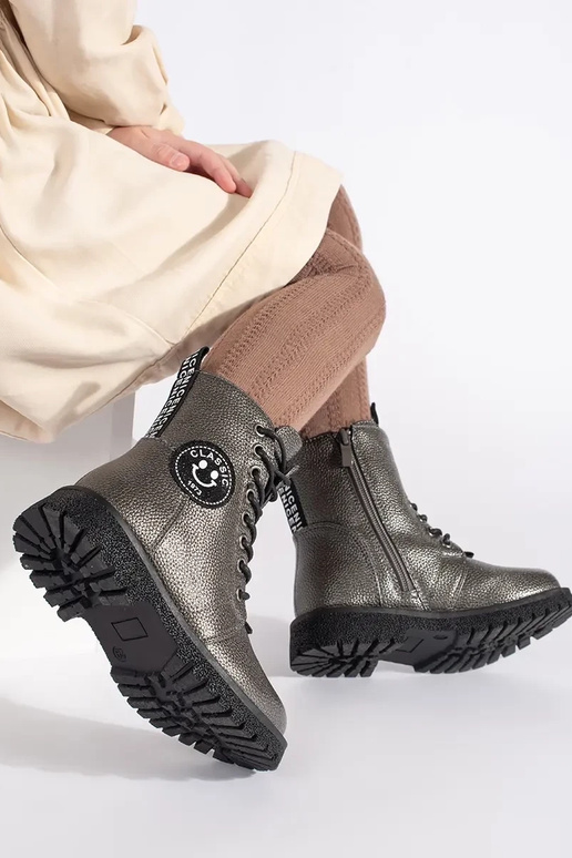 deti izolované čipkovaný čižmy zima