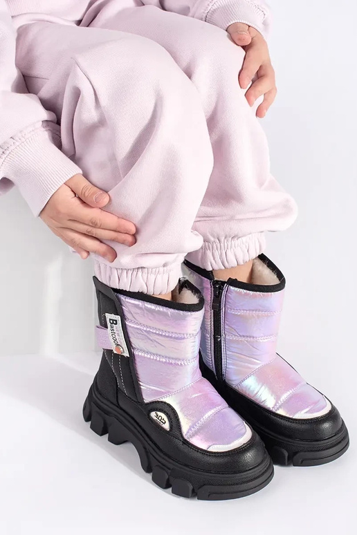 paplón Dámske snehule dievčenský lesklý