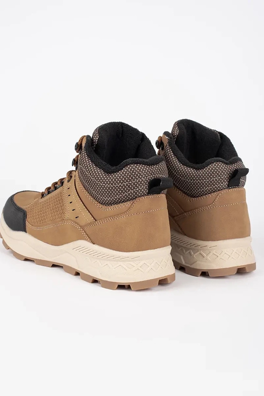 Hnedá farba trekking topánky pánske...