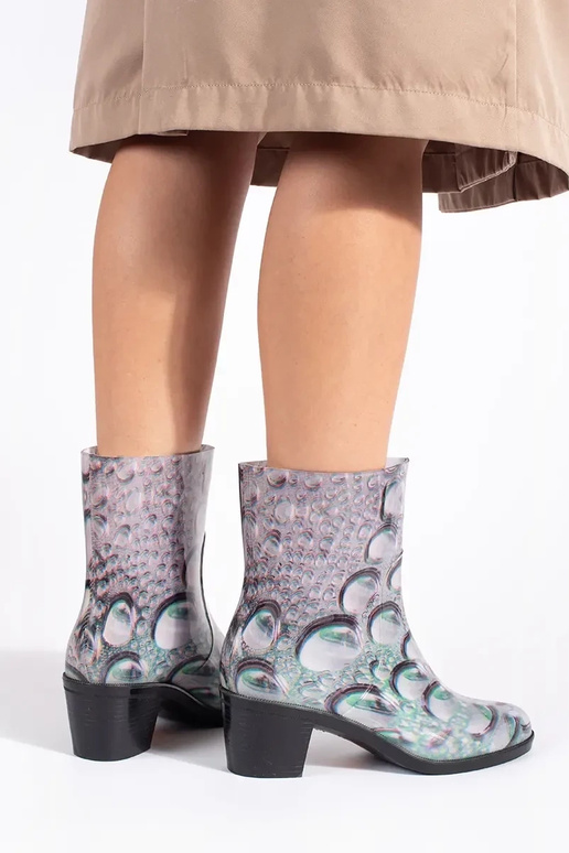 Gumové čižmy In krople na vysokých...