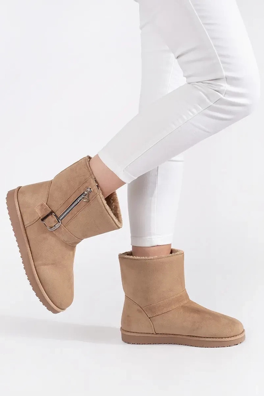 Slonovinovej farby dámska snehová...