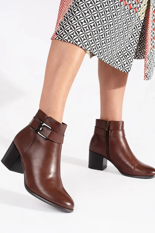 Hnedé topánky Sergio Leone na vysokom...