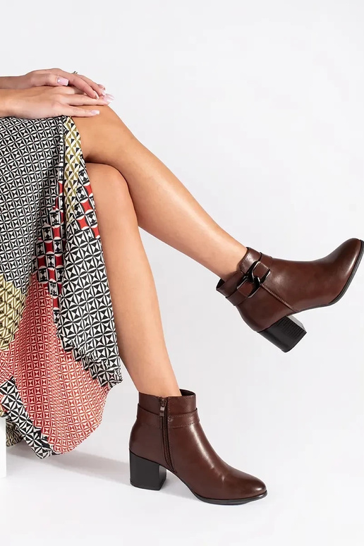 Hnedé topánky Sergio Leone na vysokom...