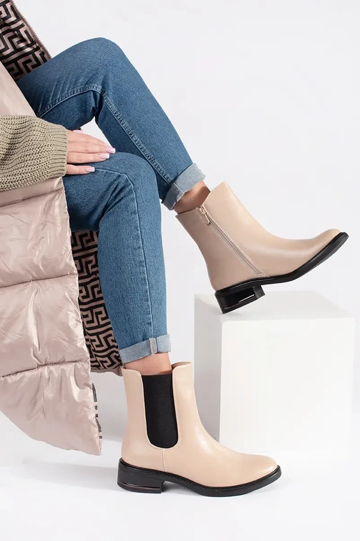 slonovinové Chelsea topánky s...