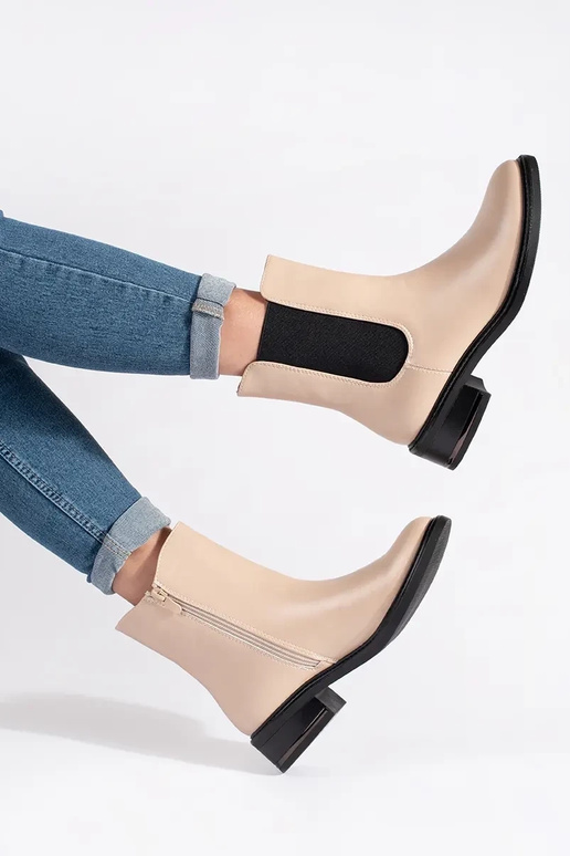 slonovinové Chelsea topánky s...