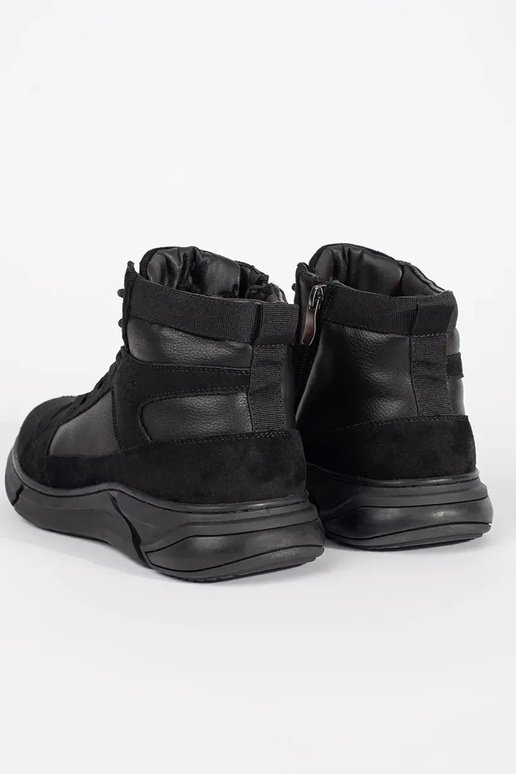 Vysoké pánske teplé semišové topánky