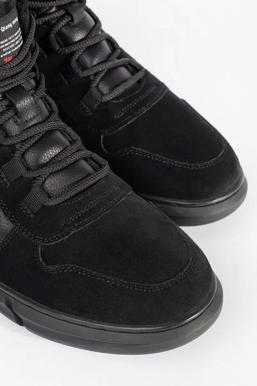 Vysoké pánske teplé semišové topánky