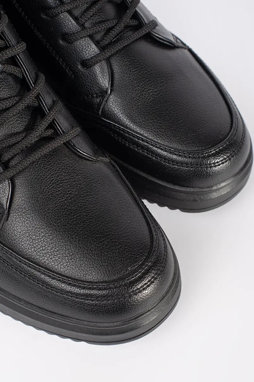 Čierne pánske teplé topánky